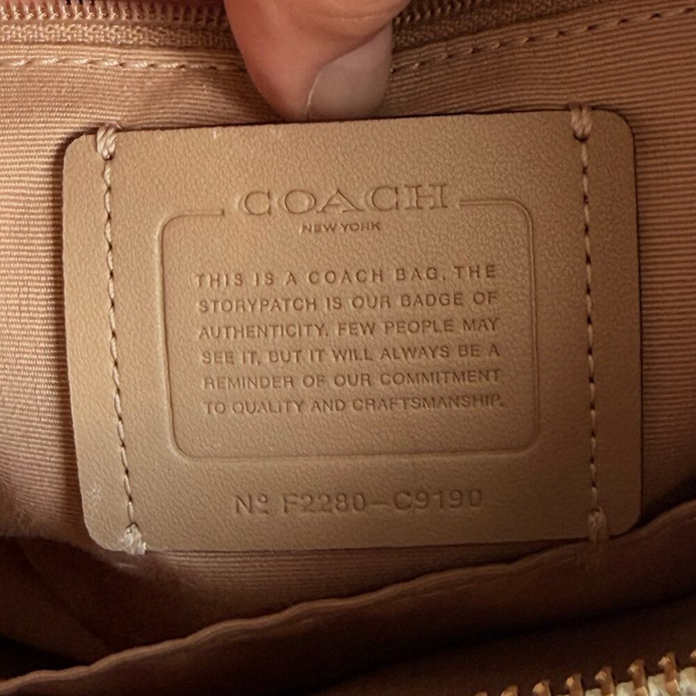 Coach Jules Hobo Shoulder Bag C9190 Cream Off White Leather Euro Summer Coastal - Picture 4 of 11